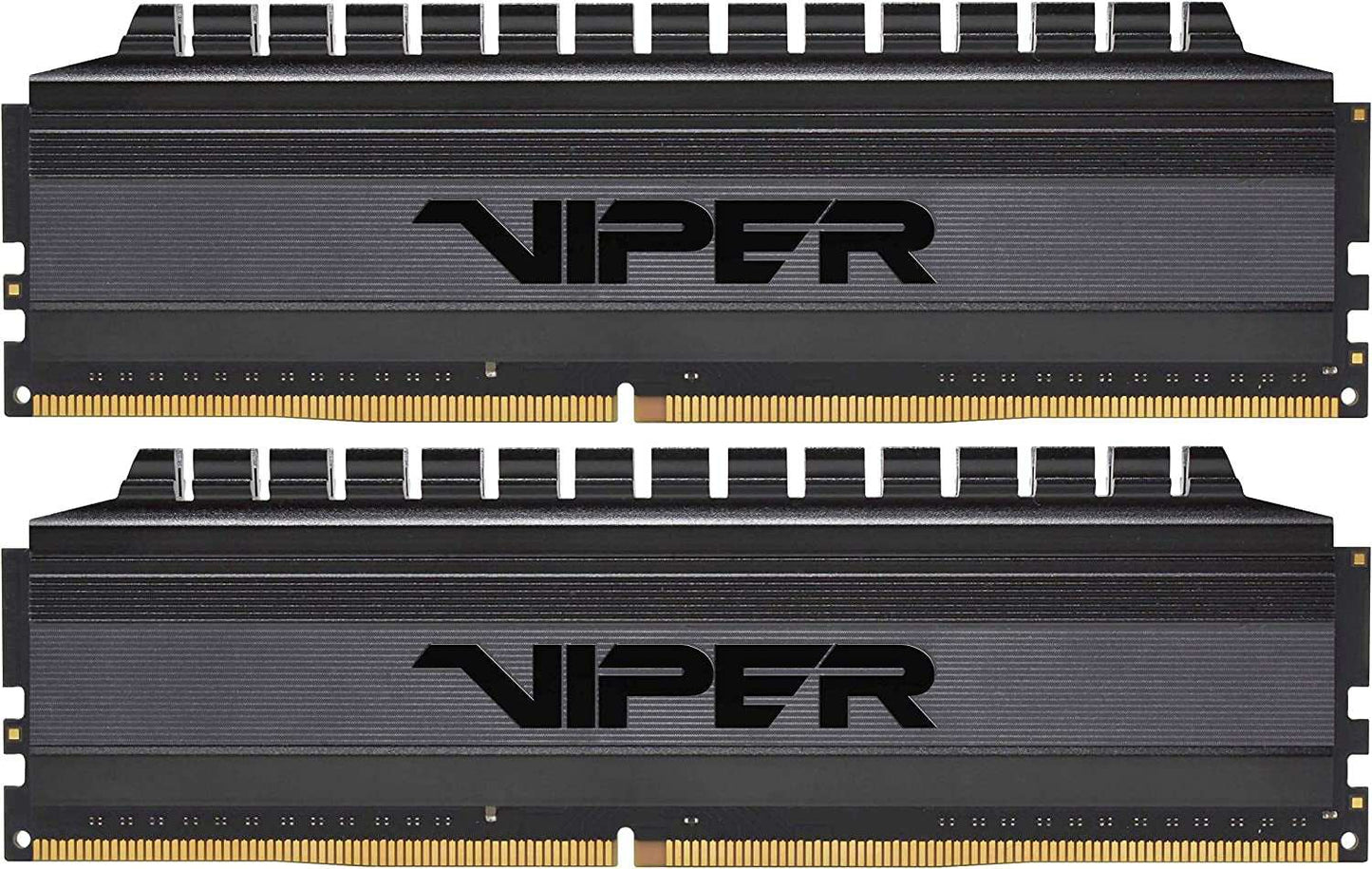 Viper 4 Blackout Series DDR4 8GB (2x4GB) 3000MHz dual RAM sticks with black heat spreader