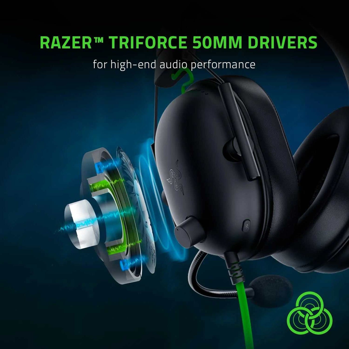 Blackshark V2 X Wired Esports Multi-Platform Headset, 3.5Mm, Black