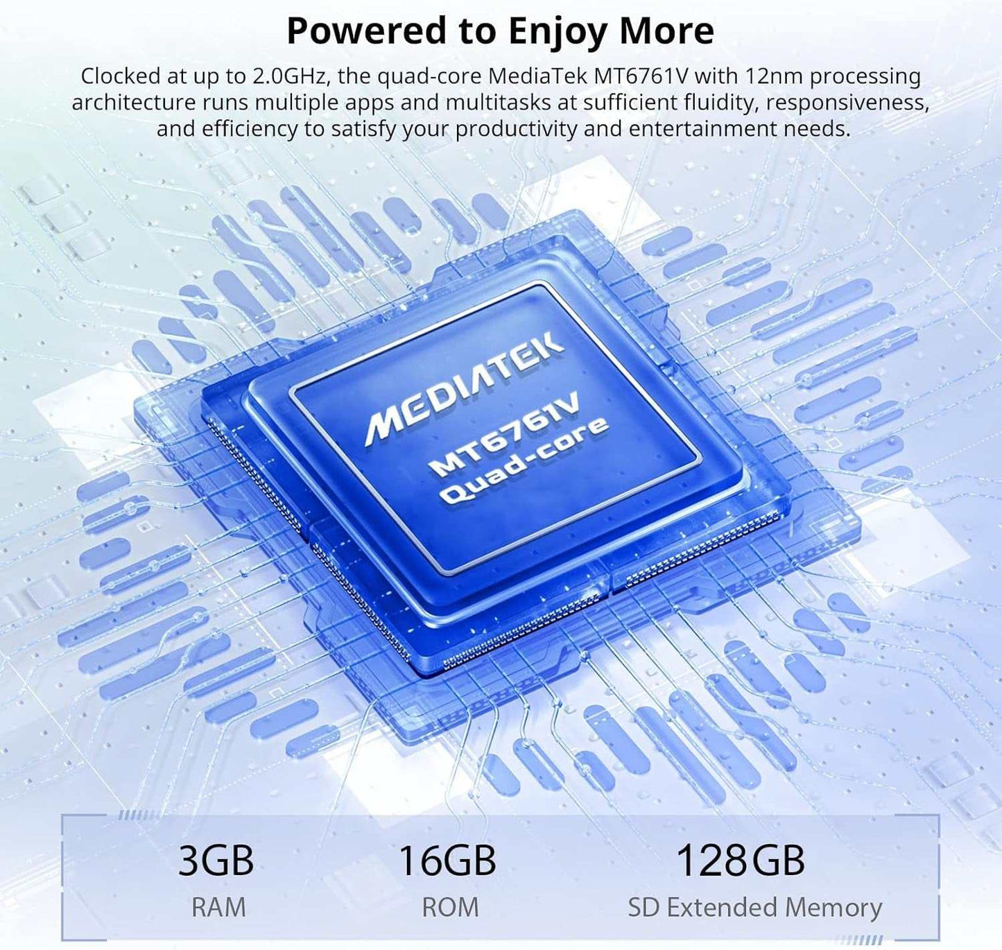 Android Phone A55,4G Dual Sim Unlocked Cell Phones,6.5" HD+ 3GB+16GB ROM/TF 128GB Android 11 Unlocked Smartphones,Face ID,3 Card Slots,4780Mah Battery Smart Phone