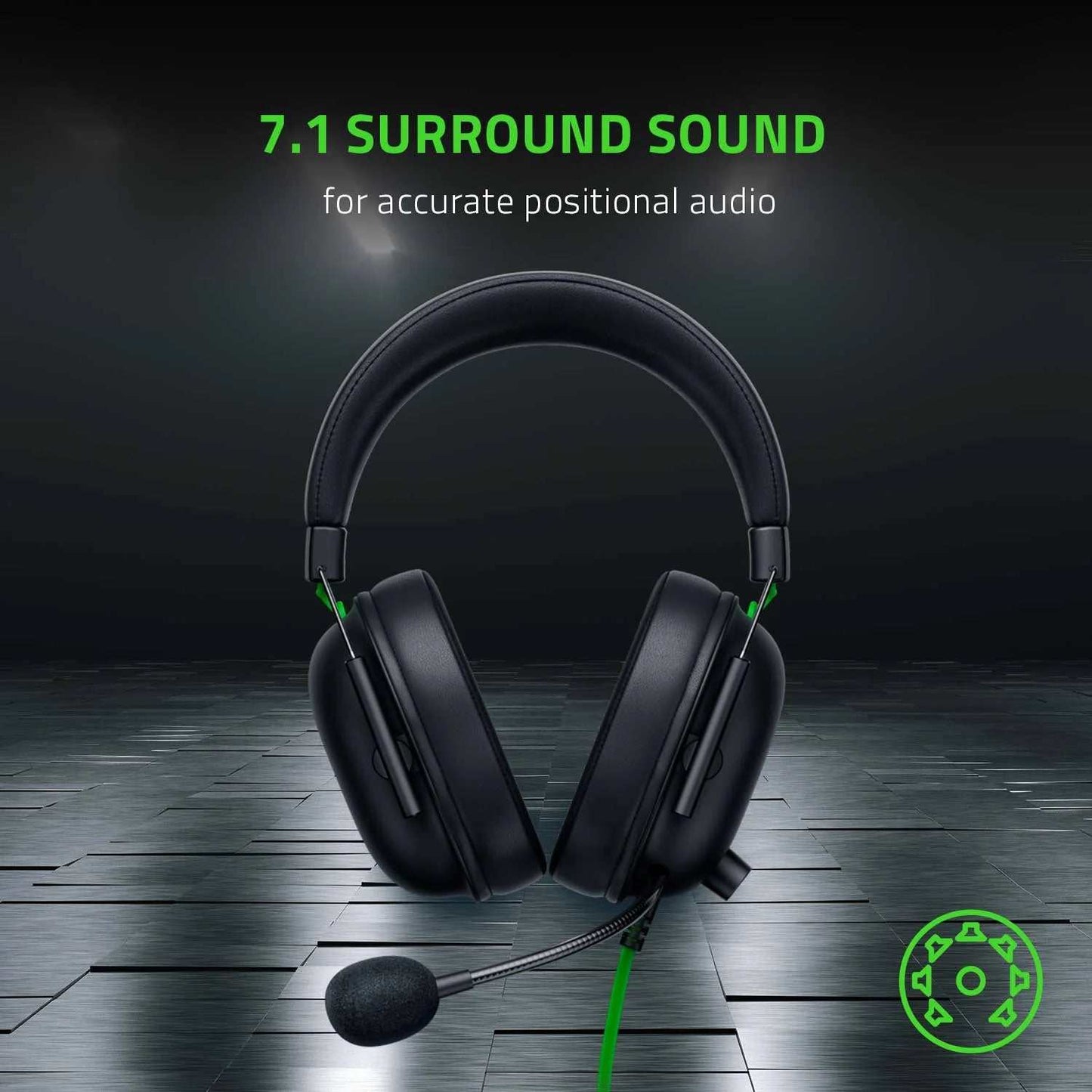 Blackshark V2 X Wired Esports Multi-Platform Headset, 3.5Mm, Black