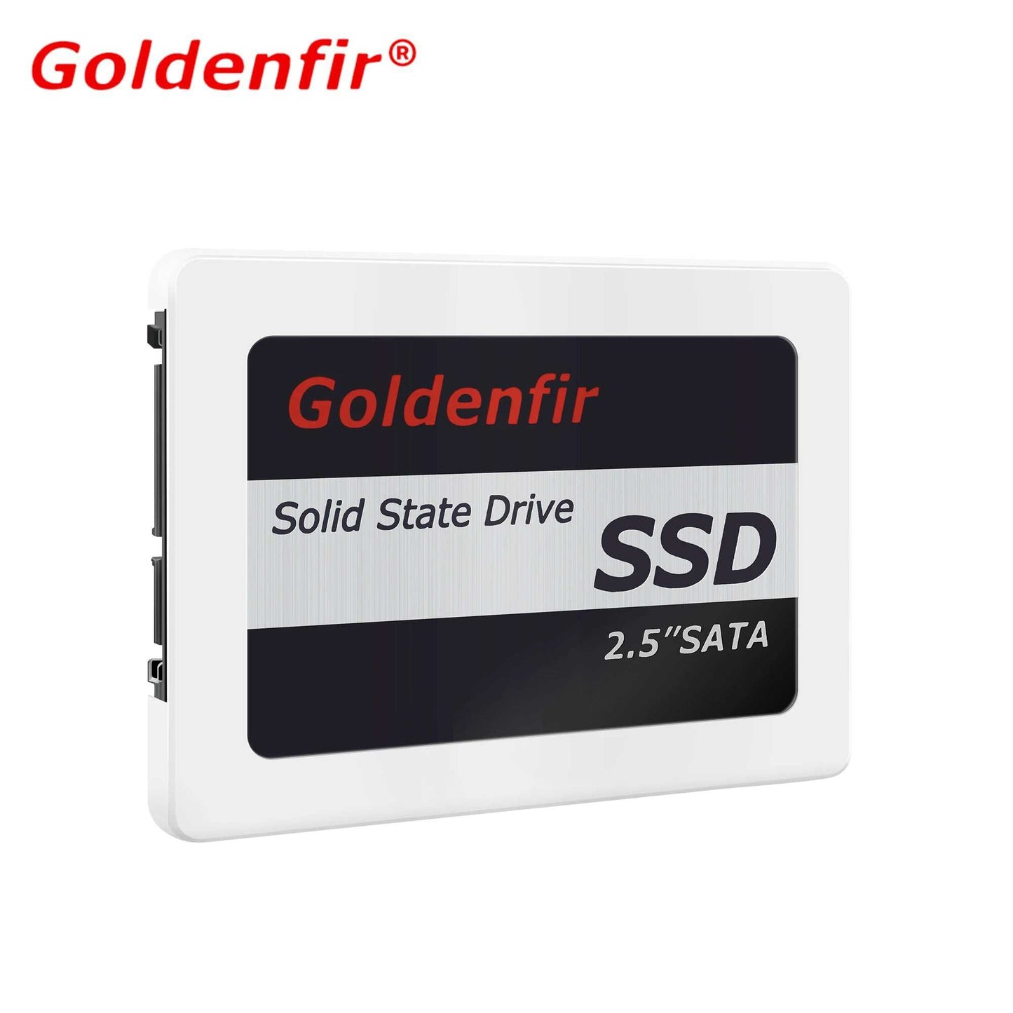 Goldenfir 2.5 inch SATA solid state drive SSD for laptop and desktop with various storage capacities.