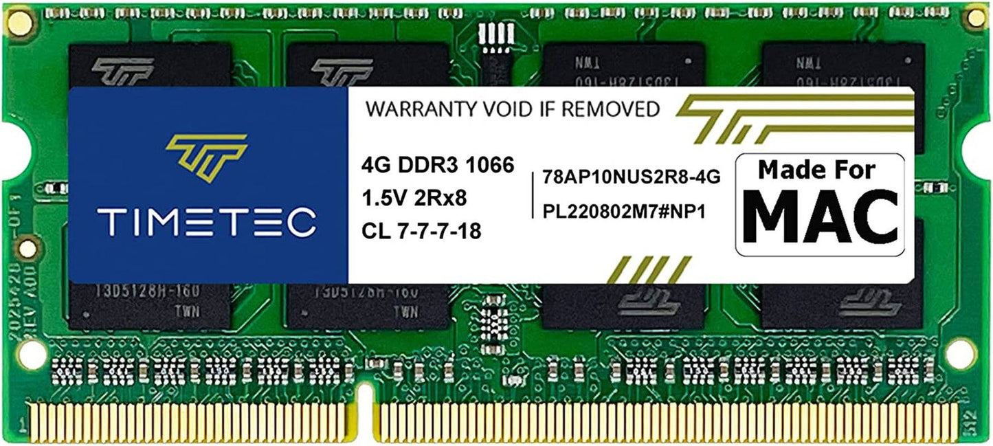 Hynix IC 4GB DDR3 1066MHz PC3-8500 Mac compatible SODIMM RAM module for MacBook and iMac upgrade