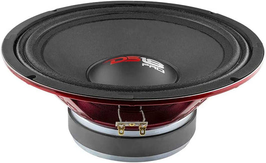 PRO-X10M Loudspeaker 10 inch midrange red steel basket 600W max 300W RMS 8 Ohms car audio speaker