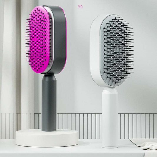 Self Cleaning Anti-Static Hair Brush with Airbag Massage Function