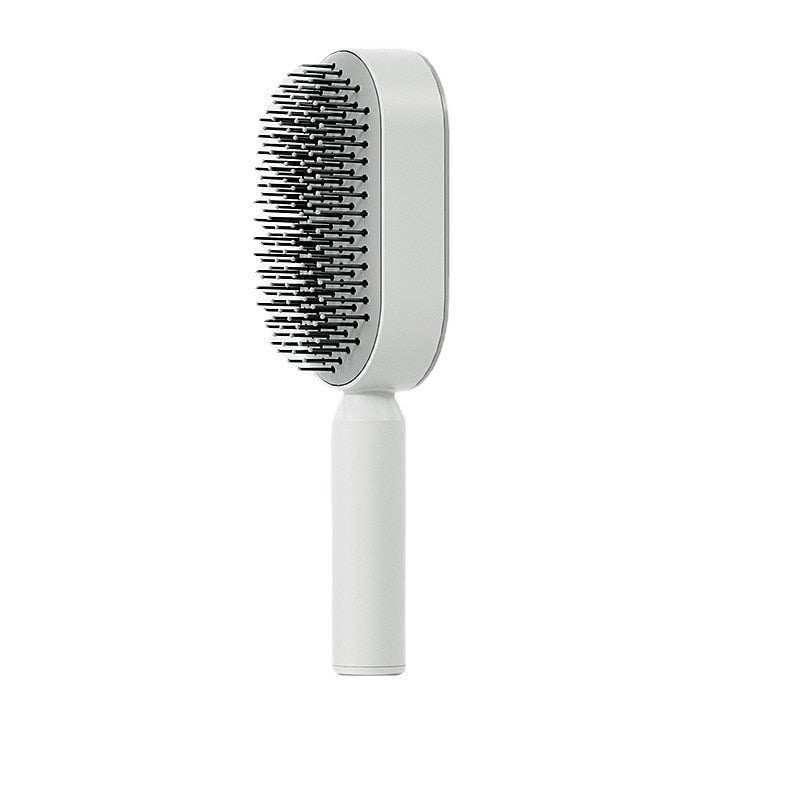 Self Cleaning Hair Brush with anti-static design and airbag massage function.