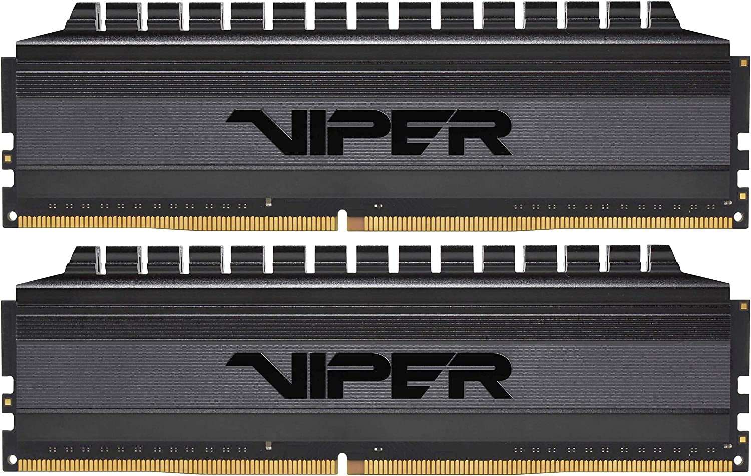 Viper 4 Blackout Series DDR4 8GB (2x4GB) 3000MHz dual RAM sticks with black heat spreader