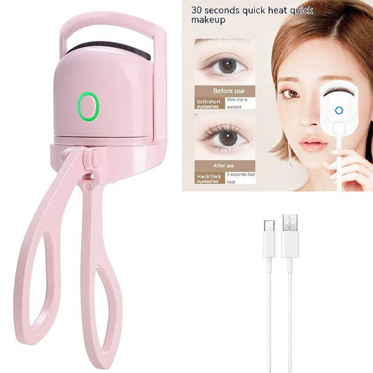 Portable Electric Heated Eyelash Curler for long-lasting curls and enhanced eyelashes.