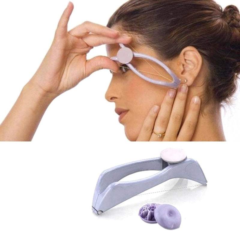 Hair Remover Beauty Tool for facial hair removal, pain-free, portable, durable, suitable for all skin types, radiant purple.