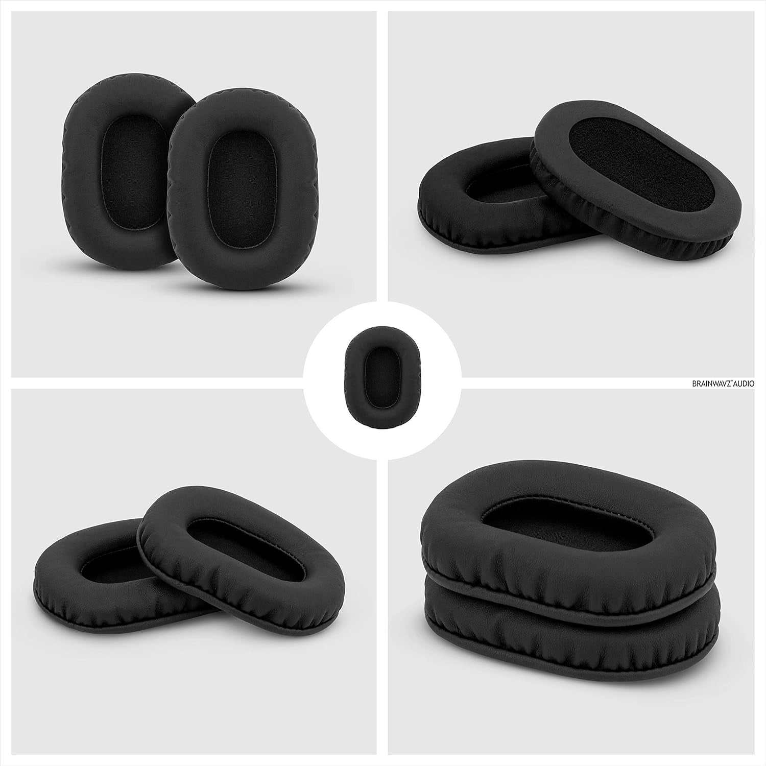 Replacement Earpads for Sony MDR 7506 Headphones - Quality Vegan Leather, Memory Foam Comfort, Long Lasting & Durable, Also Works with Headphones like Steelseries Arctis, ATH-M50X & More