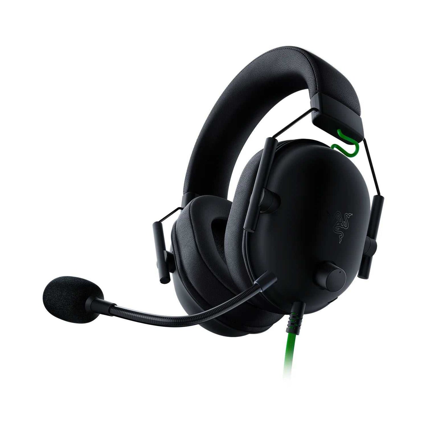 Blackshark V2 X wired esports headset in black with adjustable microphone and cushioned earcups for gaming.
