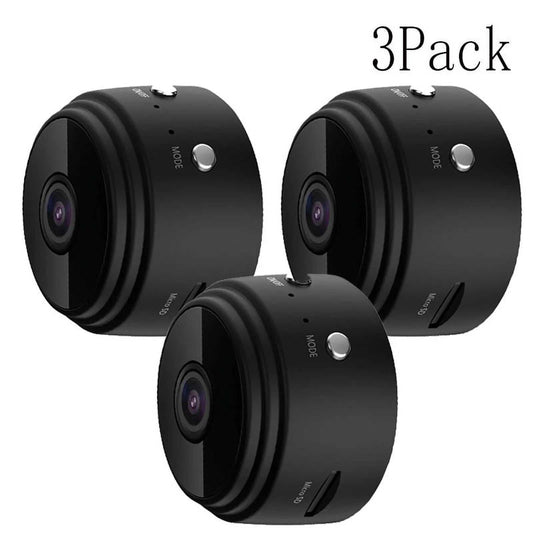 3Pack Mini Camera 1080P HD wireless hidden WiFi security cameras for indoor and outdoor surveillance