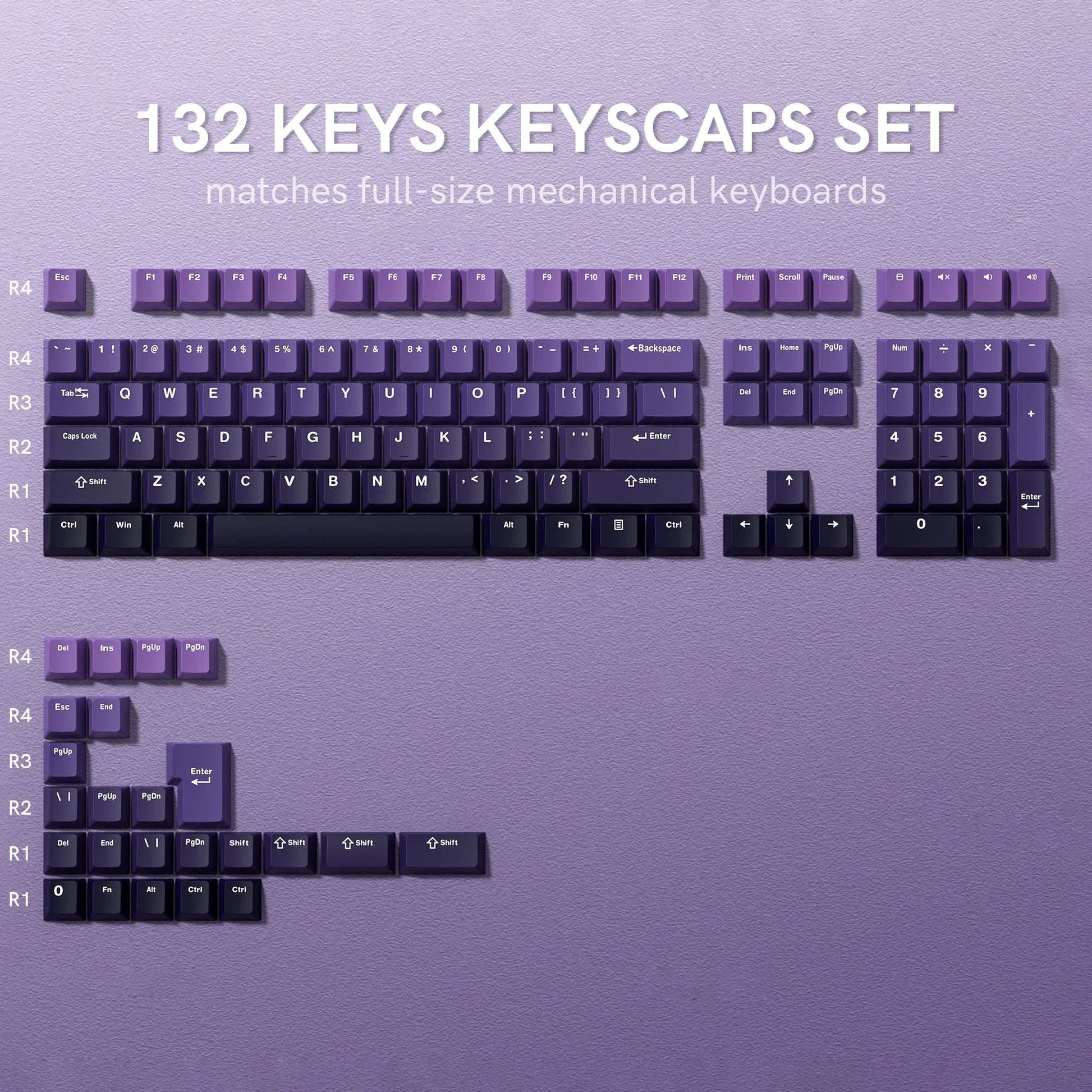 138 Keys Retro Brown Gray PBT Keycap Double Shot Cherry Profile Key Caps for Cherry MX Switches Mechanical Gamer Keyboard